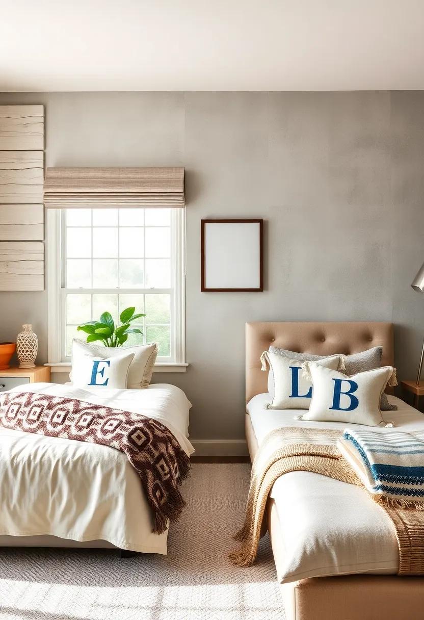 Personalized Touch:‌ Select monogrammed pillows‌ that add a unique flair, making⁣ the ⁤decor feel distinctly personal⁢ and⁤ welcoming for your child