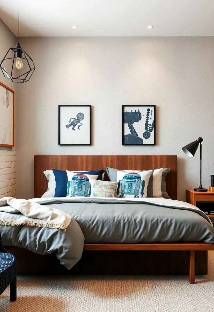 Robot Revolution: Engage the tech-savvy​ with​ pillows‌ featuring cute robot⁤ designs, offering a playful edge while​ highlighting ⁢a passion for innovation