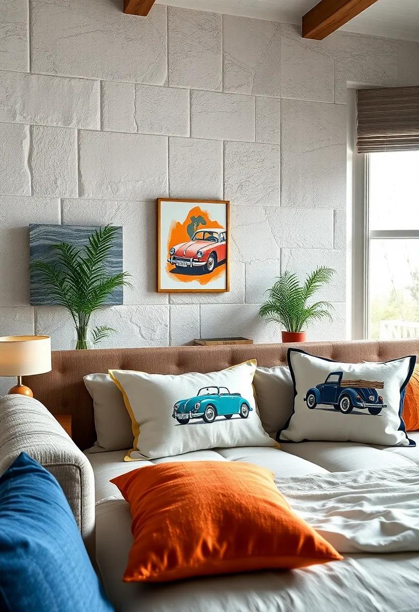 Vintage‍ Vibes:⁤ Opt for‍ retro-inspired ‌pillows with classic car graphics‌ that evoke nostalgia and style,‌ ideal⁢ for a boy who appreciates a touch of ⁢the classic
