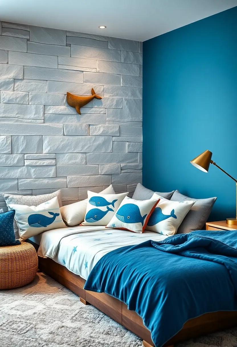 Whimsical Whales: Dive into ⁣oceanic⁢ themes with ​pillows adorned with⁤ charming ​whale​ designs, ⁢merging comfort and fun while sparking dreams ​of sea adventures