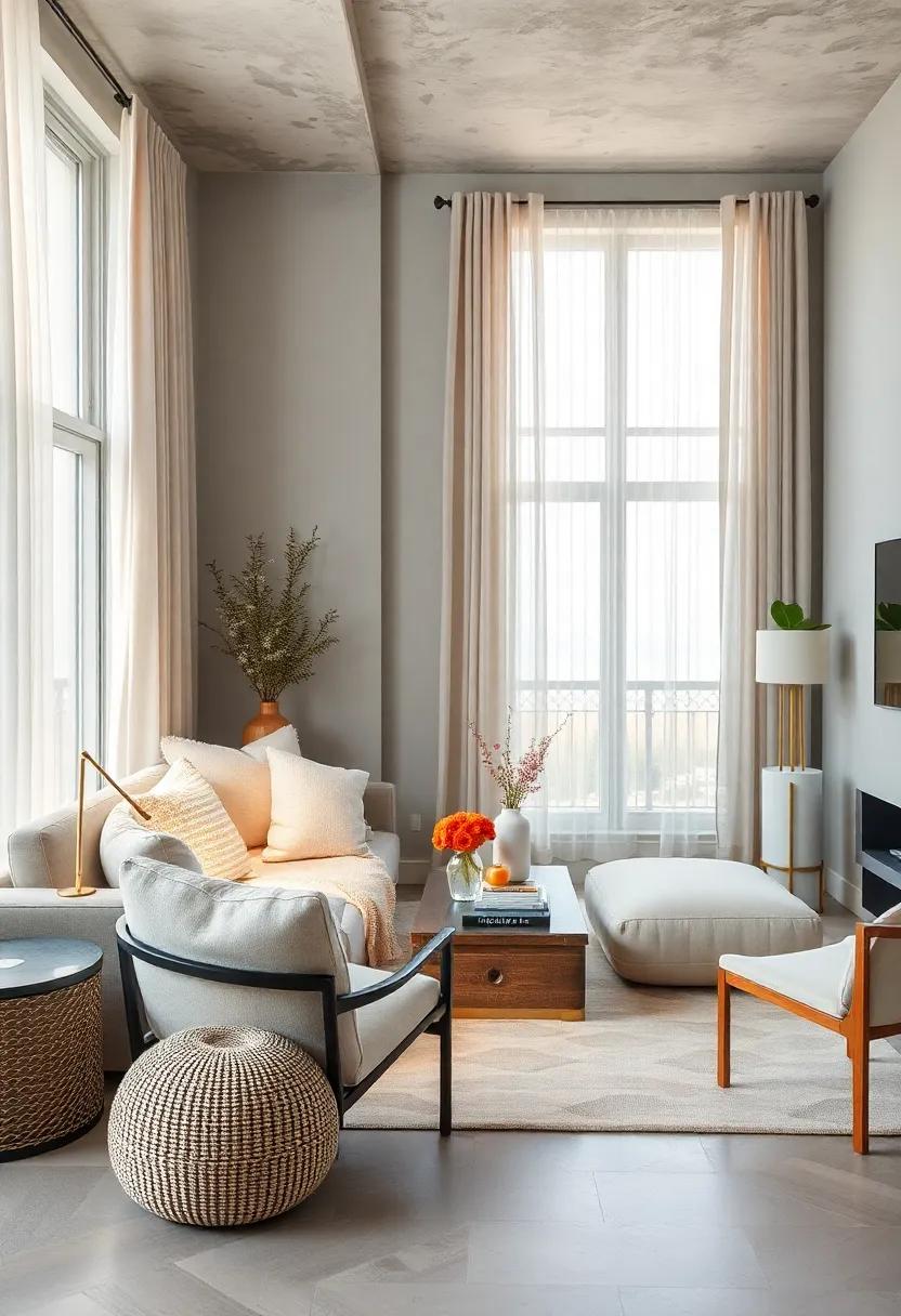 Light Diffusing Window Treatments: Hang sheer, light-filtering curtains to mimic that soft, diffused light found near the shore