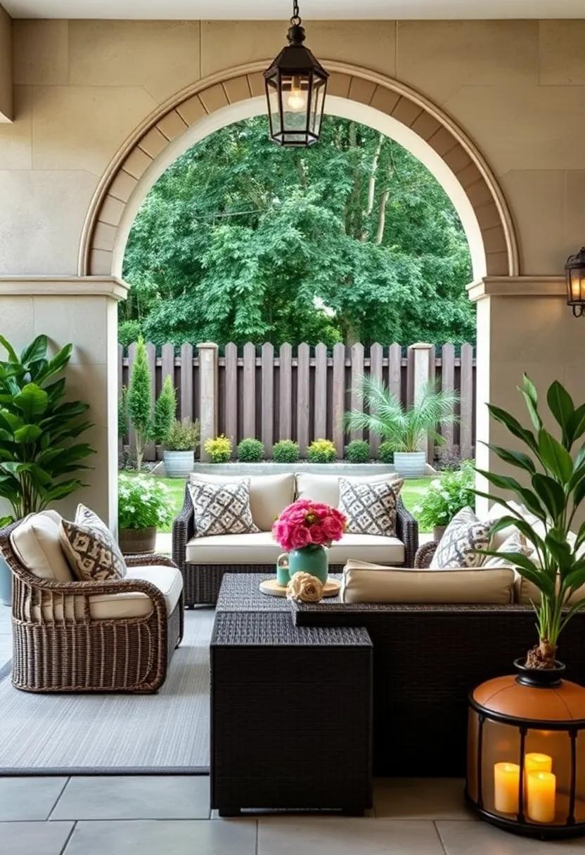 Arched Gateways: Install arched gateways within your fencing to invite guests into your garden while providing a graceful focal point