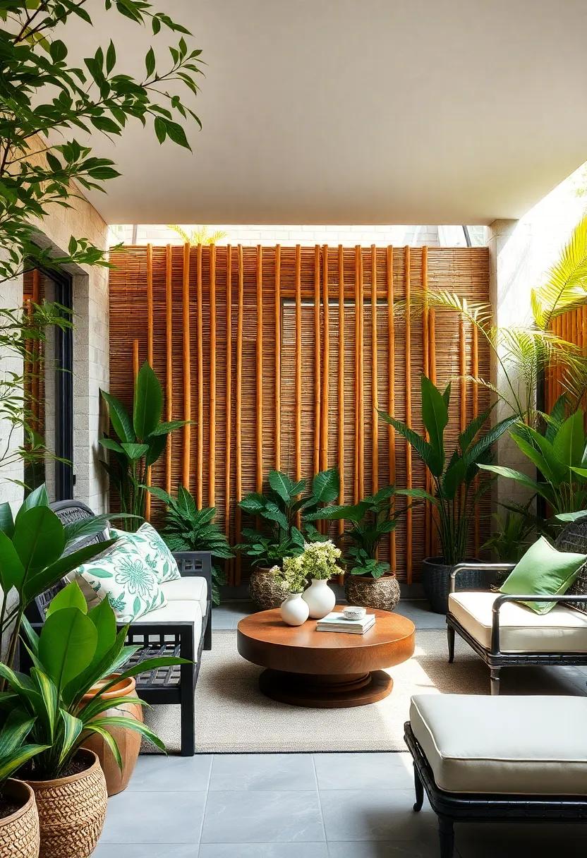 Bamboo Fencing: Opt for bamboo fencing to provide a natural, eco-friendly alternative that maintains a colonial aesthetic with a modern twist