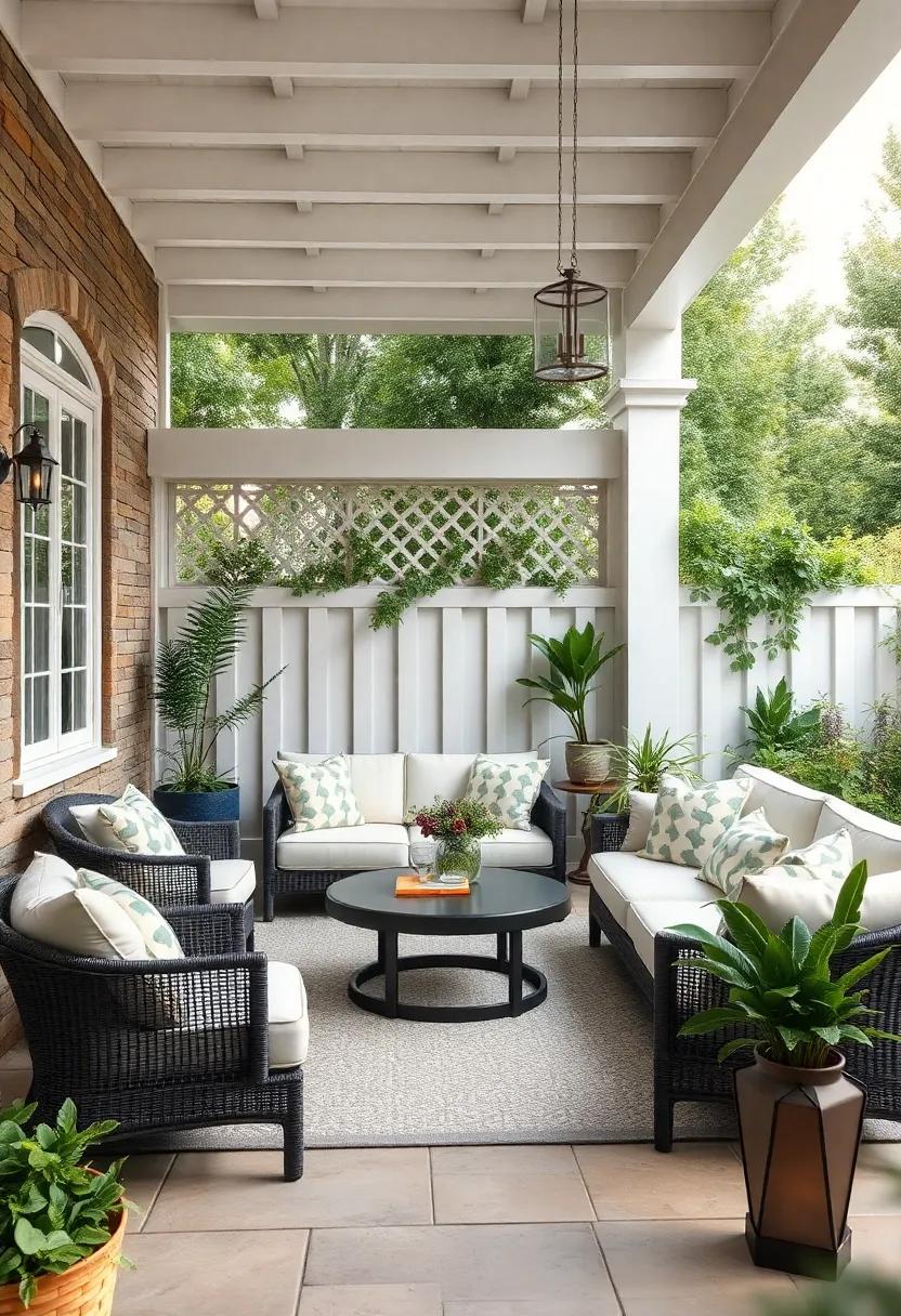 Lattice Top Panels: Enhance your traditional fencing with lattice top designs that provide both structural support and a touch of elegance to your garden space