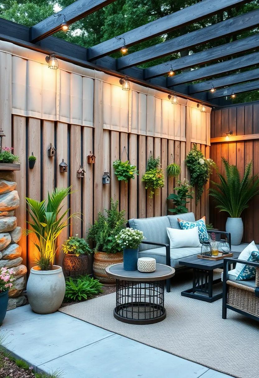 Artfully Adorned:⁣ Add decorative embellishments like birdhouses or hanging planters⁢ on ⁣your fence, turning it into a ⁢unique piece of outdoor art