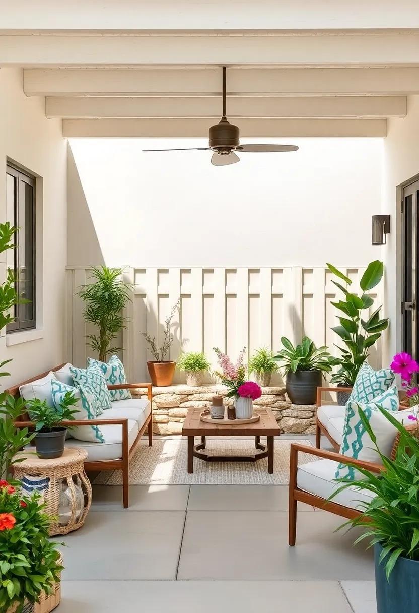 Low Stone Wall: Embrace a low⁣ stone wall that not ⁢only⁣ defines spaces but also serves⁣ as a perfect spot for planter boxes⁢ and seasonal ‍blooms