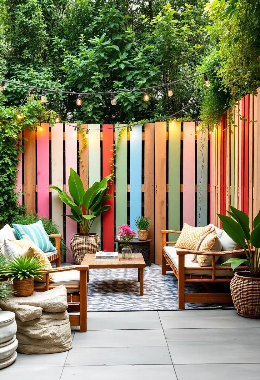 Painted Pallet Fence:‌ upcycle ⁤wooden pallets by painting them in pastel hues‍ to create a ‌playful and eco-friendly​ barrier that adds ‍character to any garden