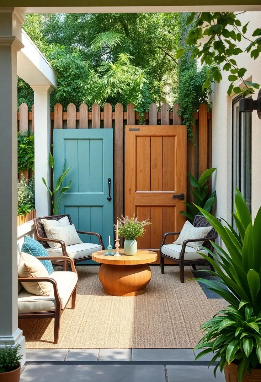 Rustic Vintage Doors: Repurpose old doors as a quirky fence that‍ tells a story,providing a functional boundary and a delightful focal⁣ point