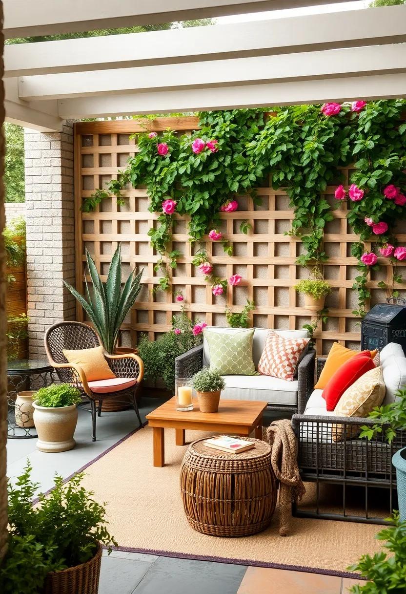 Vintage Trellis Delight: Choose a trellis-style⁣ fence adorned with climbing roses or ivy, lending a vertical layer of beauty and a hint ‍of vintage ⁢elegance