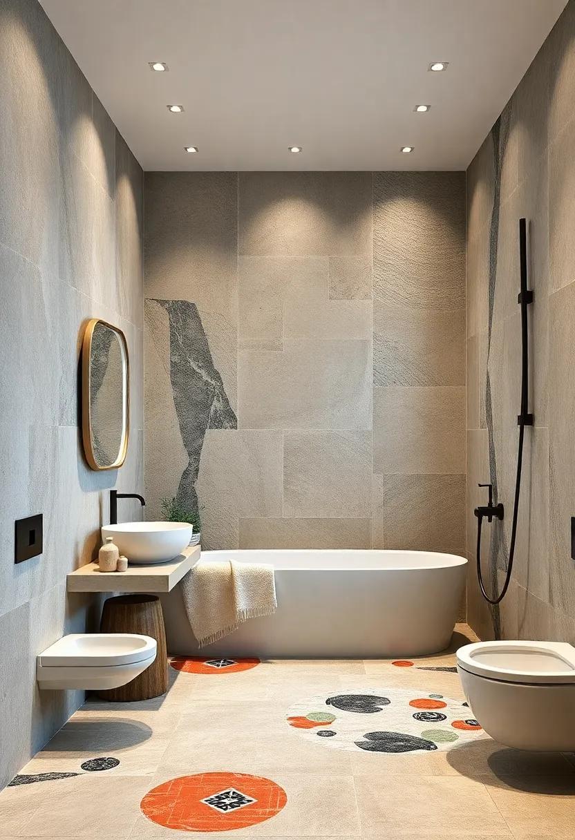 Artistic‍ expression: Abstract⁢ designs crafted from mosaic tiles ‍turn an⁢ ordinary ⁢bathroom into a work of art that sparks conversation and admiration