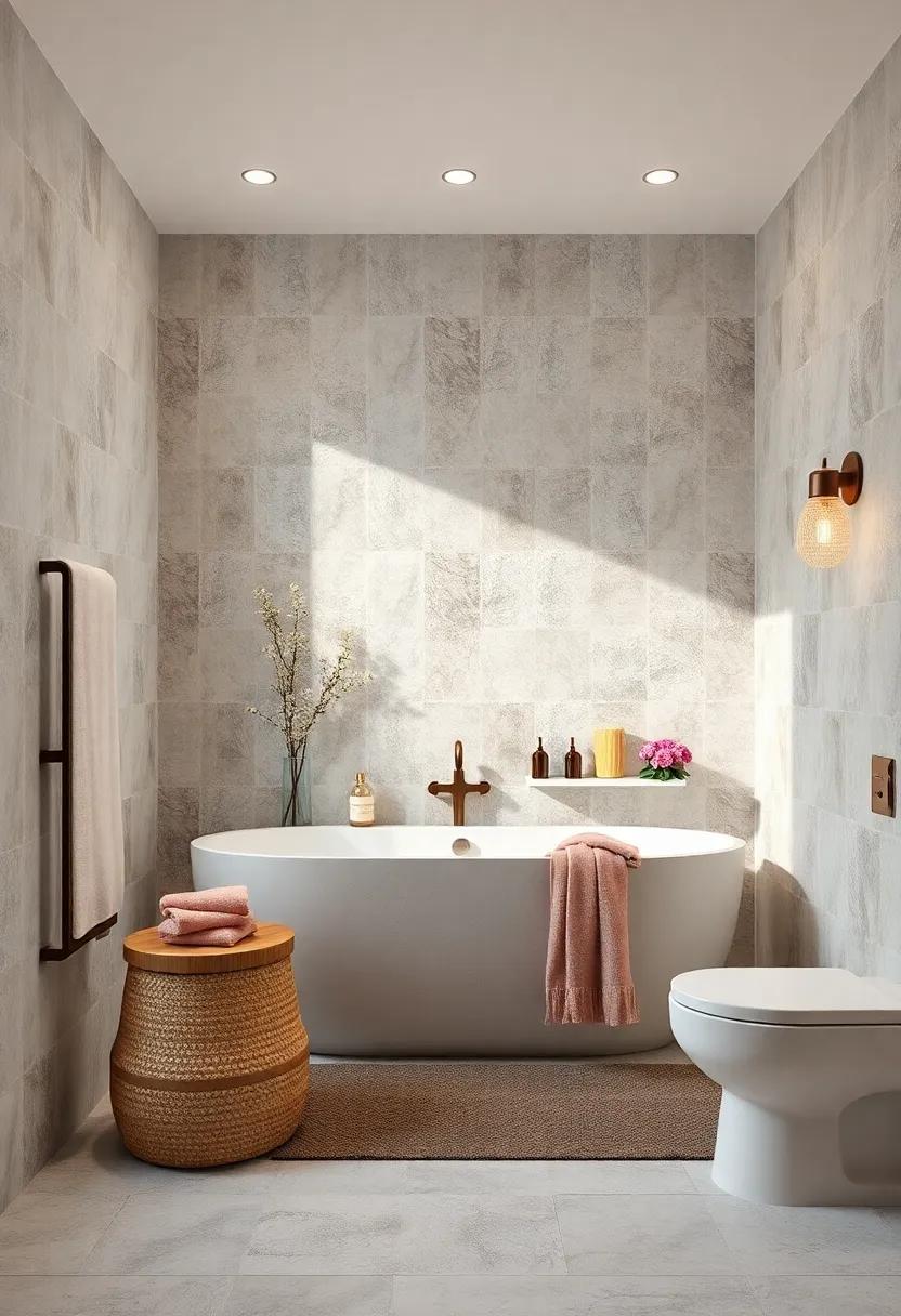 Spa-like tranquility:‍ Soft ​pastel‌ mosaics contribute ‍to an air of calm, ⁤turning this bathroom into a⁣ serene sanctuary for‍ relaxation ‍and rejuvenation