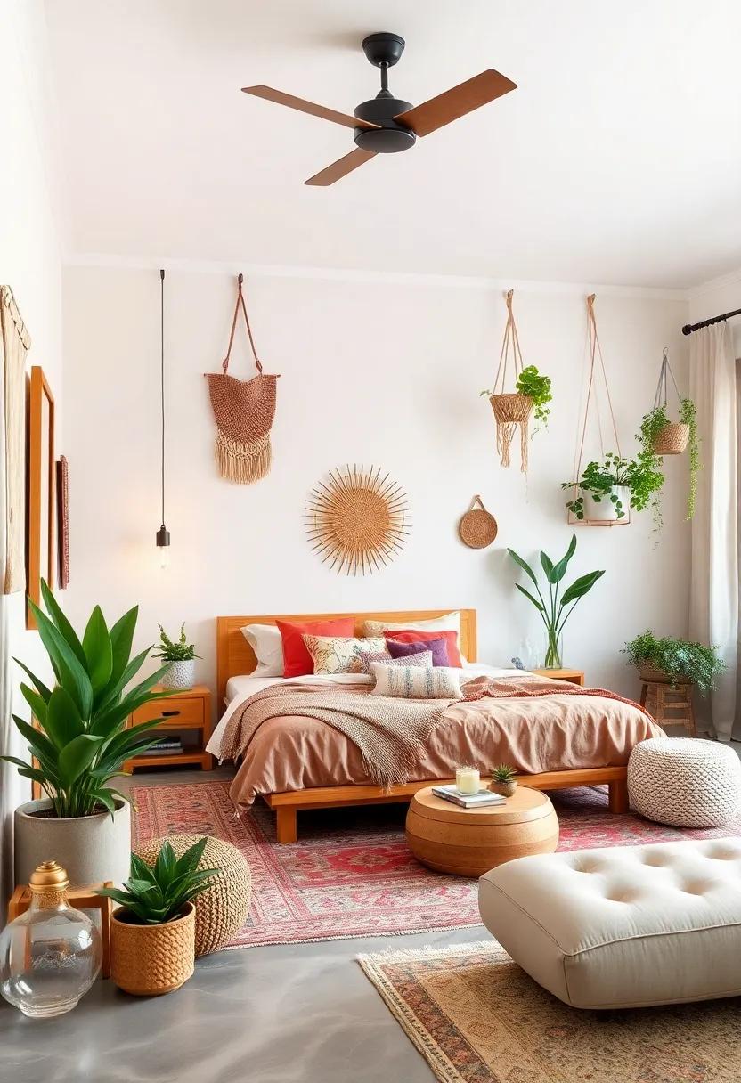 Bohemian ‌Touches: Add⁢ potted⁣ plants,macramé ‍hangers,and woven textiles to create a relaxed,bohemian feel that brings the⁣ outdoors in