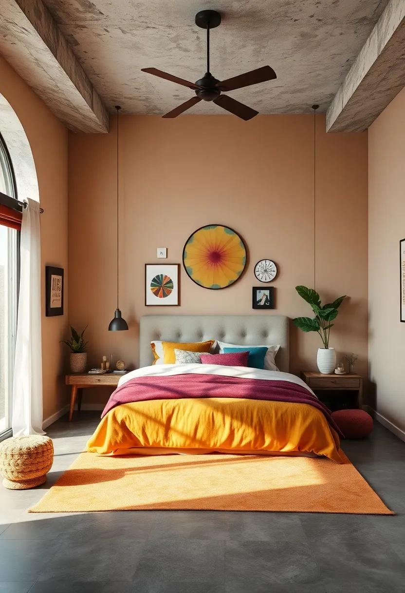 Embrace Bold⁤ Colors: Choose ​a vibrant color palette⁣ that reflects your personality,⁢ mixing hues like teal,⁤ mustard, and‌ burgundy for an energetic vibe