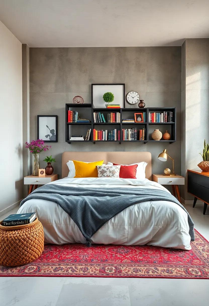 Statement Bookshelf: Showcase your favorite reads and collectibles with a bold bookshelf that ⁣doubles‍ as a piece of art