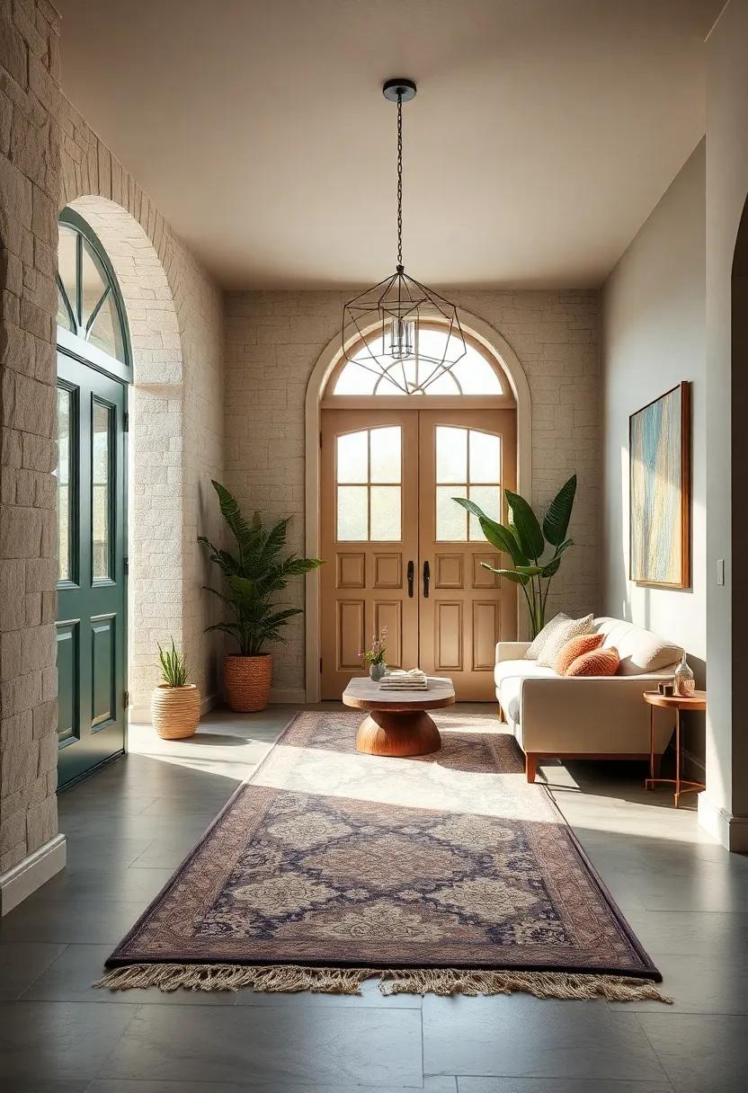 Appreciate⁣ the fresh vibe of ⁤a coastal-themed scene with a light, airy rug that radiates​ beachy relaxation in your entrance