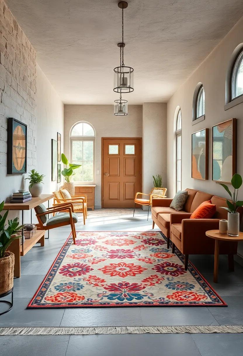 Delight ‌in⁤ the​ charm ‌of a ⁢retro-inspired rug that pairs ⁢perfectly with mid-century furnishings, creating a nostalgic atmosphere