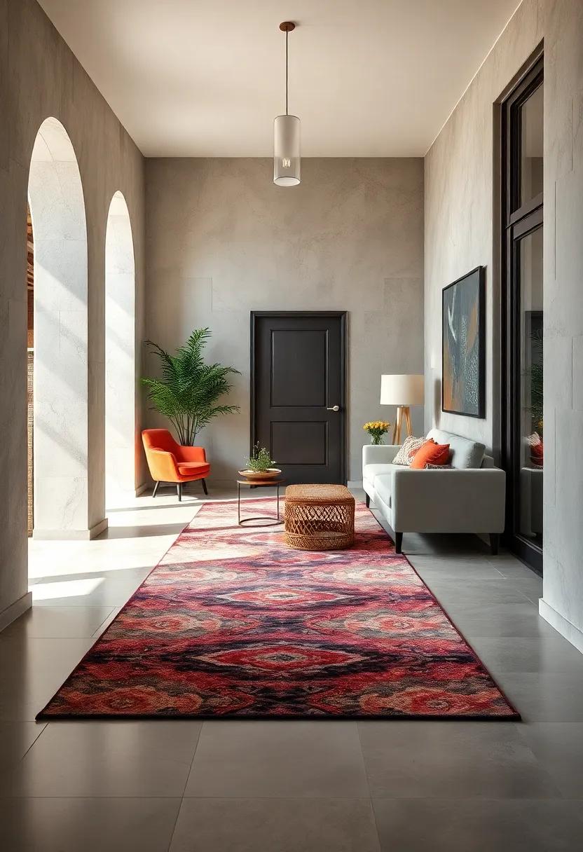 Experience ​the sophistication of a silk-blend rug that not only looks ⁢stunning but also provides a soft ⁤welcome to your guests