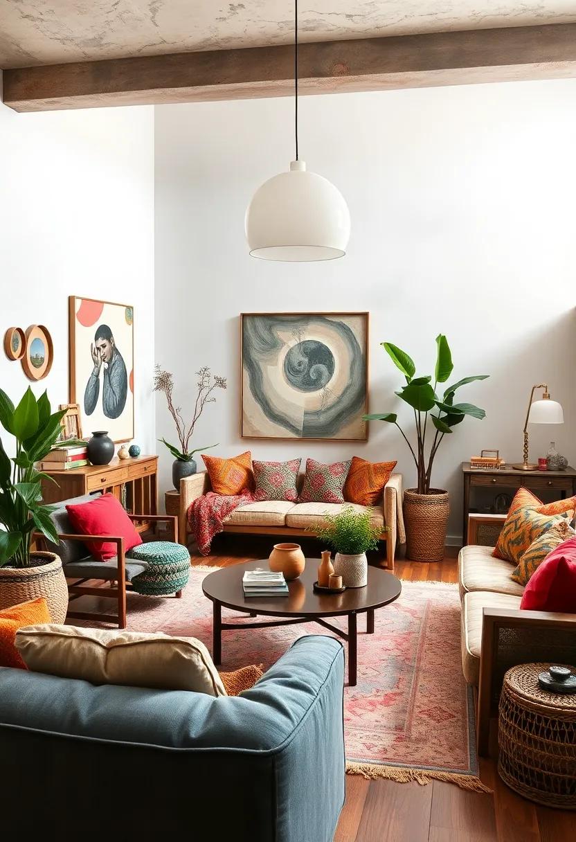 Bohemian Bliss: Embrace ⁣vibrant colors, layered textiles,‍ and an array of textures to create a cozy, ⁣carefree atmosphere that reflects your artistic spirit