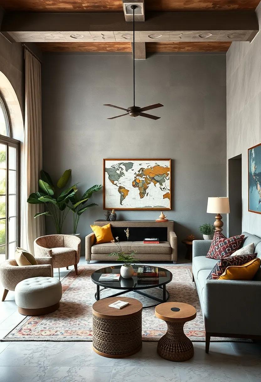 Global⁢ Fusion: Celebrate world travel by incorporating textiles, art, and decor from various cultures, creating a rich tapestry ‌that tells a ‍global​ story