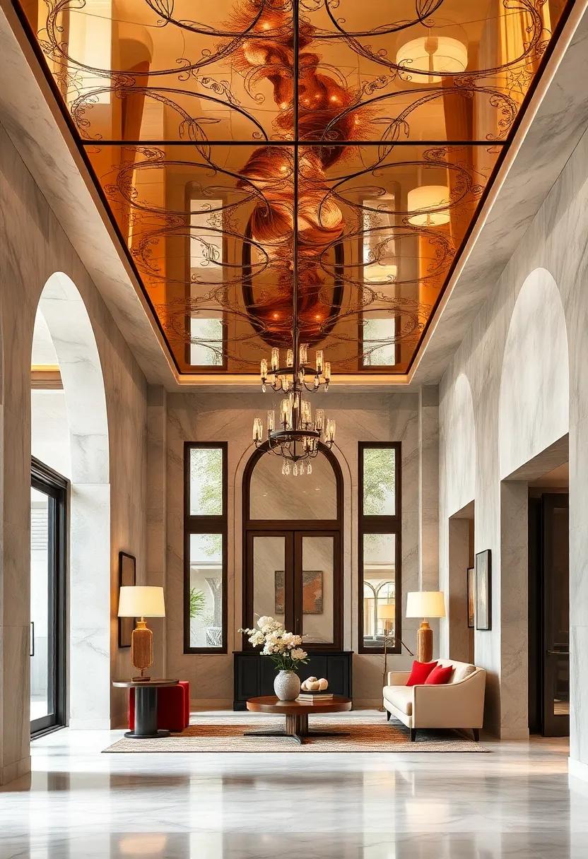 Architectural Features: Framing the ceiling with Sophisticated strictures