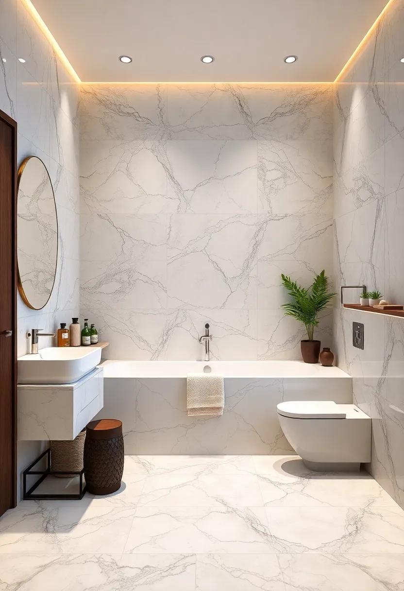 Accent Marble Tiles: Incorporate smaller marble ⁣tiles in creative patterns ‍for ‍a backsplash or shower ‌walls, adding‌ texture and visual ​interest without​ overwhelming the ⁢space