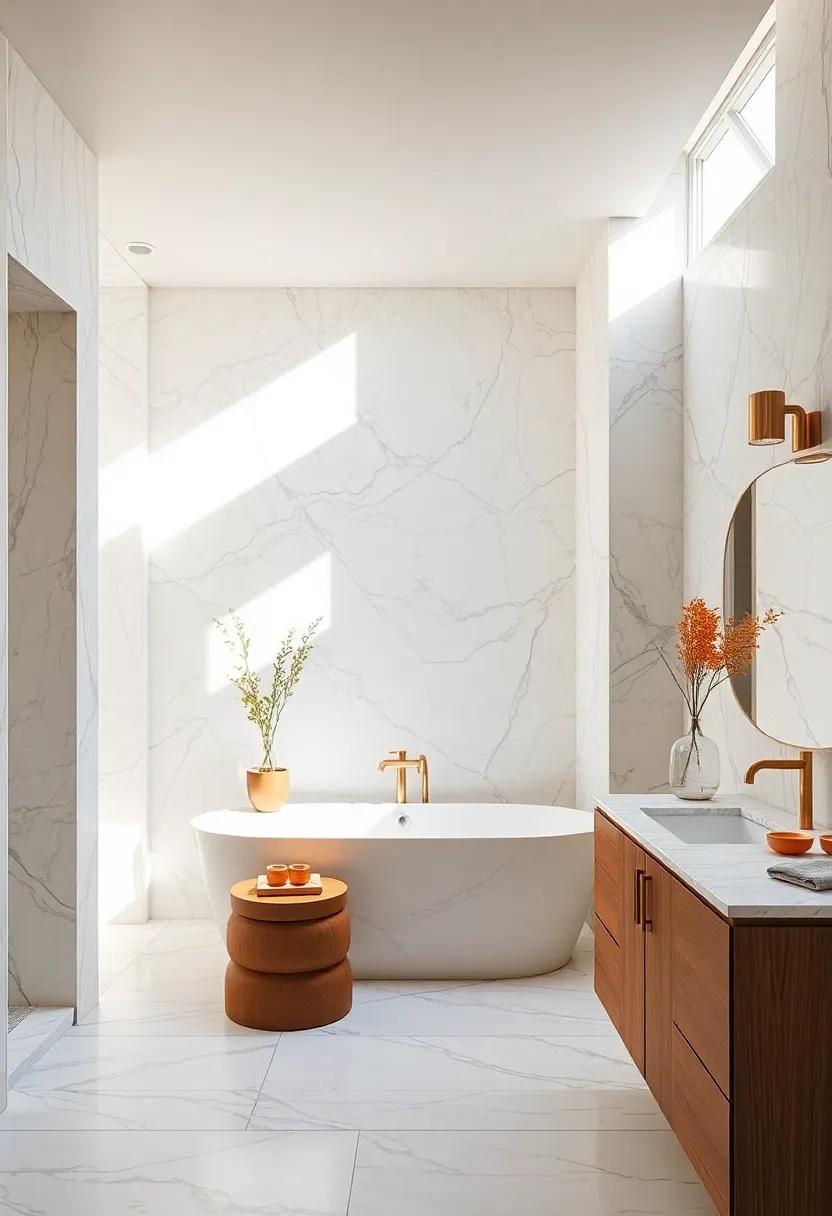 Natural Light ⁢Enhancements: Ensure ample natural‍ light​ through‌ windows or skylights, showcasing the elegance of your marble finishes throughout the day