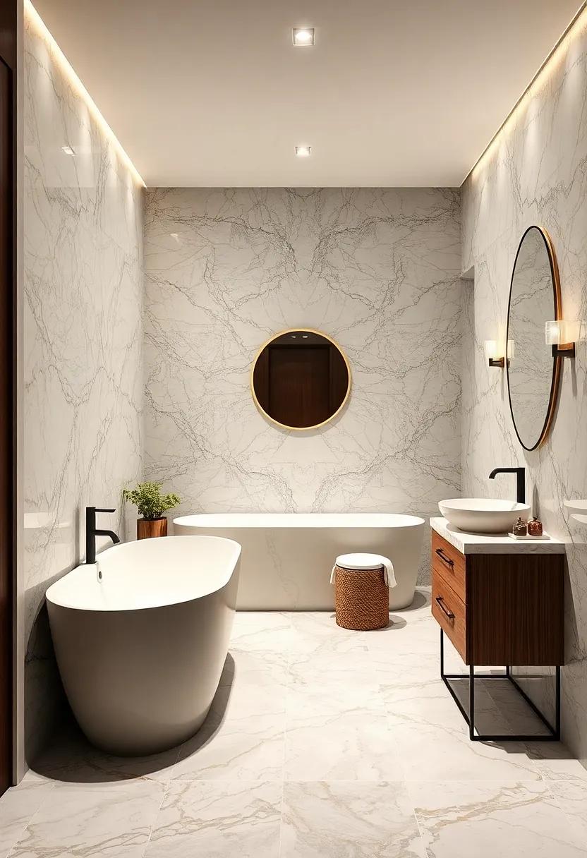 Stylish Grout lines: Opt for colored grout that complements your marble to create a harmonious visual flow that enhances the overall ​design