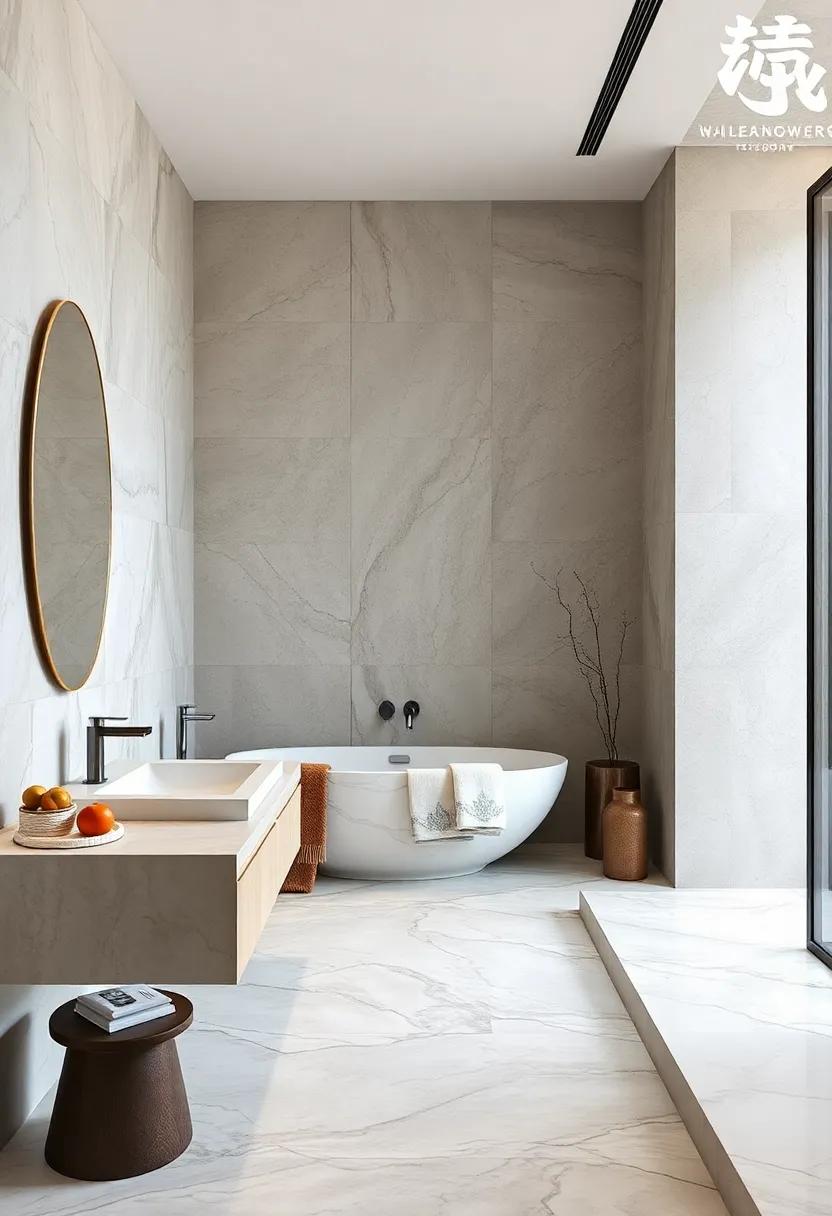 zen-Inspired Elements: ​infuse a sense of ‌calm with a minimalist approach,⁤ using marble alongside bamboo or stone for an elegant, tranquil space