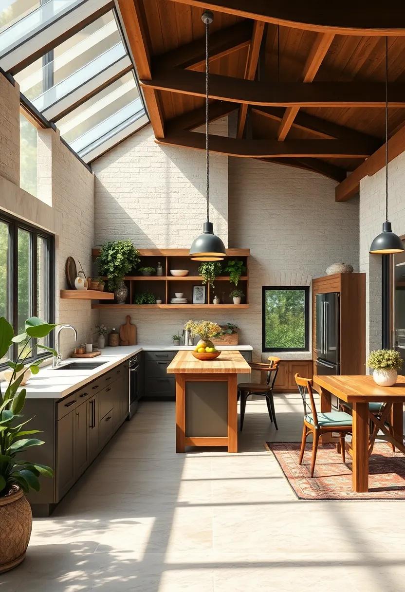 Bright And ⁤Airy Open-Concept Kitchens ‍Merging Indoors with Outdoors