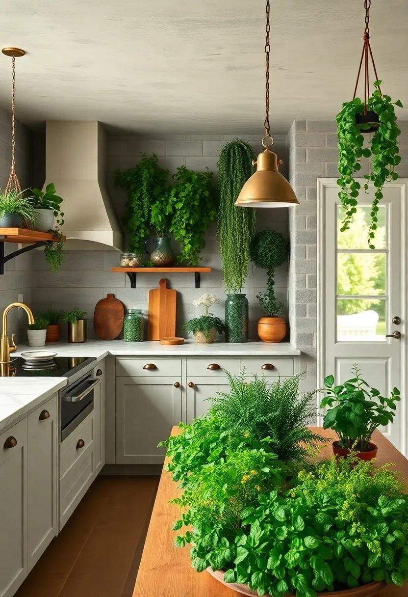 Delicate Aromatic Herb ‌Gardens infusing Culinary‌ Spaces with Flavor