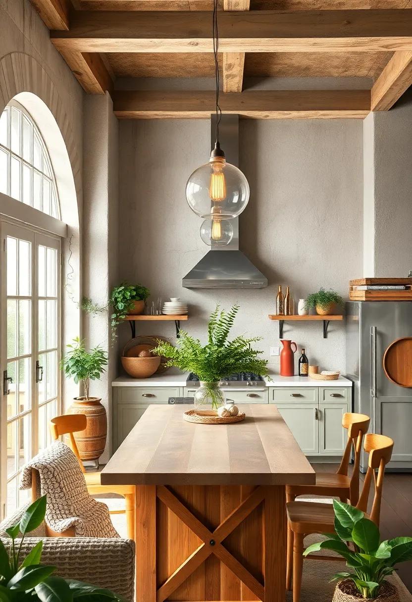 Enchanting Light Fixtures ⁤Complementing Natural Elements