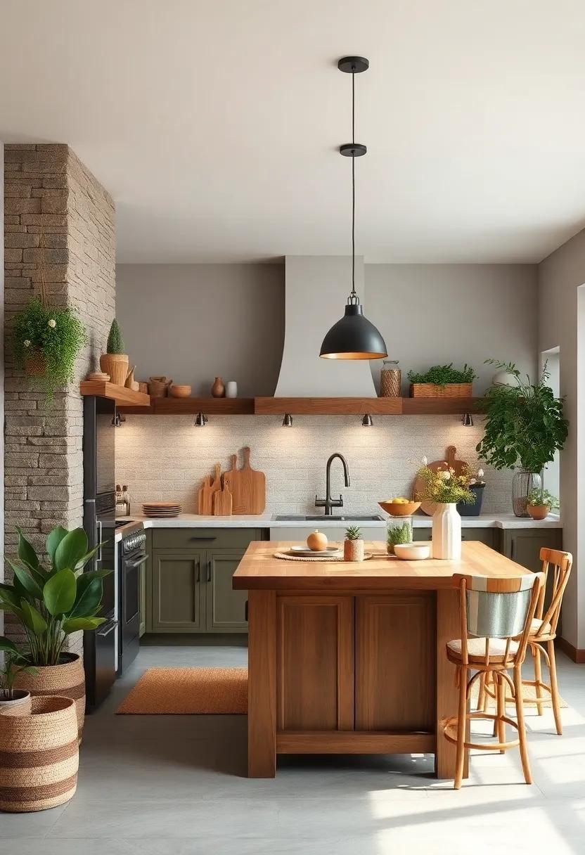 Rich textures⁤ of Wood and Stone‌ Creating a Rustic Charm