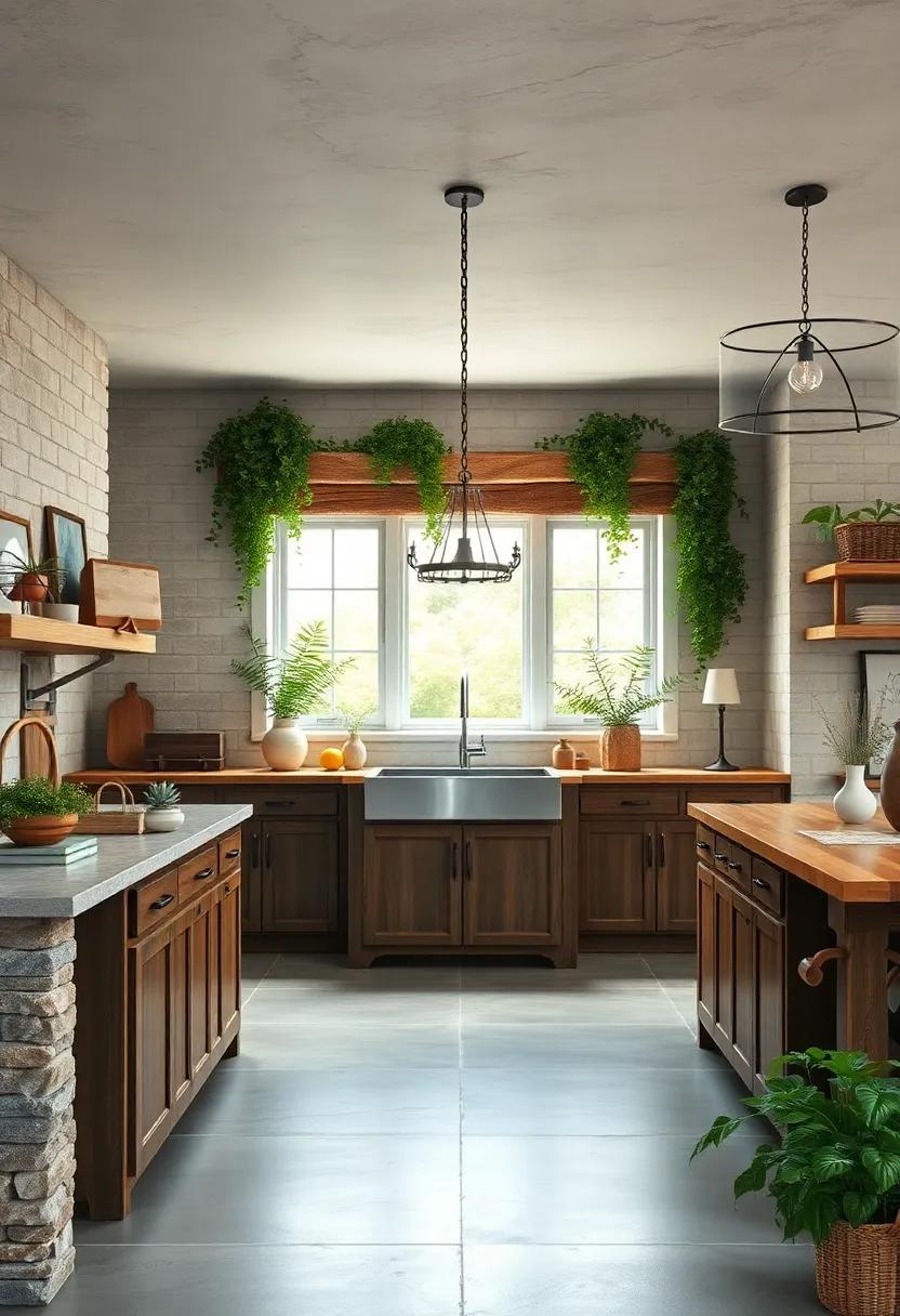 Rustic⁤ Farmhouse islands Surrounded by Nature’s Palette