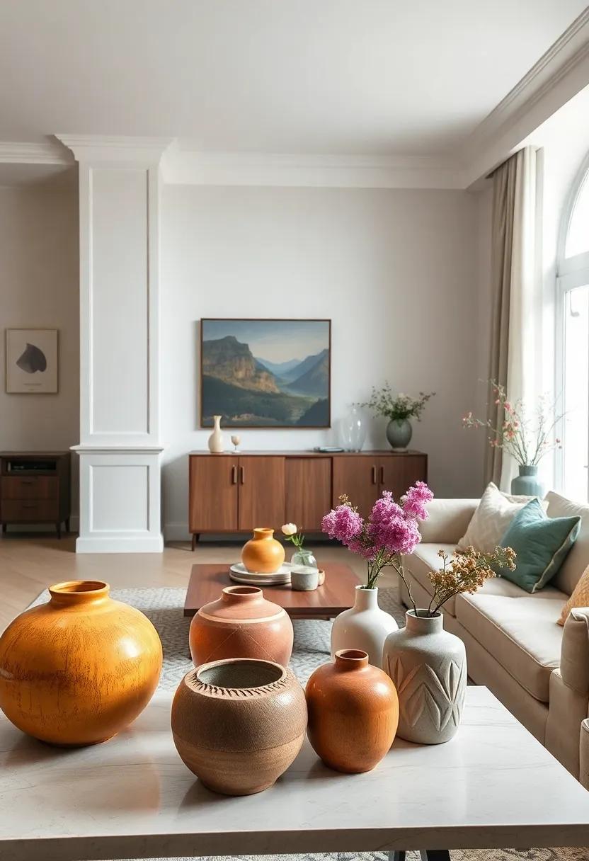 Ceramic Tableware: Display beautiful ceramic tableware or vases as unique decor pieces that reflect elegance and craftsmanship