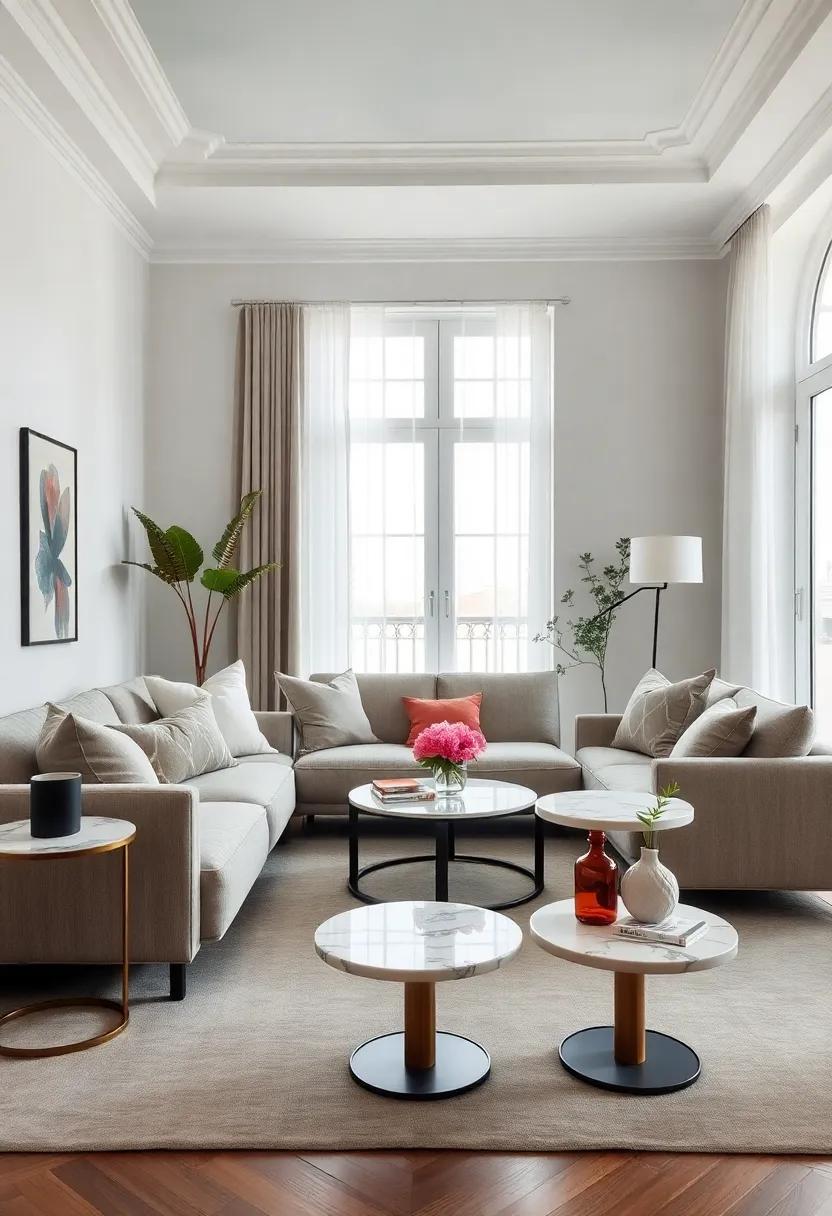 Chic chandeliers: Install a statement chandelier to serve as a stunning focal point, completing your space with a touch of opulent flair