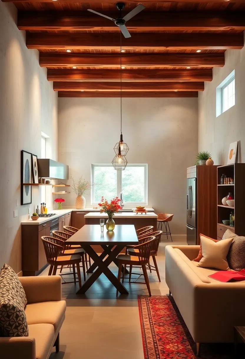 Add a Fold-Down Table: Incorporate a drop-leaf table that can be folded⁣ away when not in ⁣use,adding flexibility to your dining area