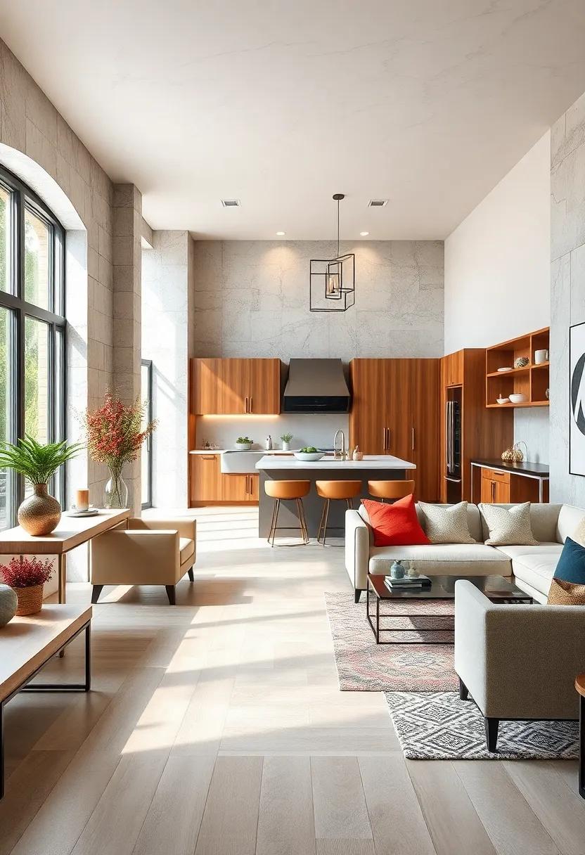 Opt for a Continuous Flooring: Use the same ⁤flooring throughout ⁢adjacent rooms to create ⁣visual flow and ⁣unity