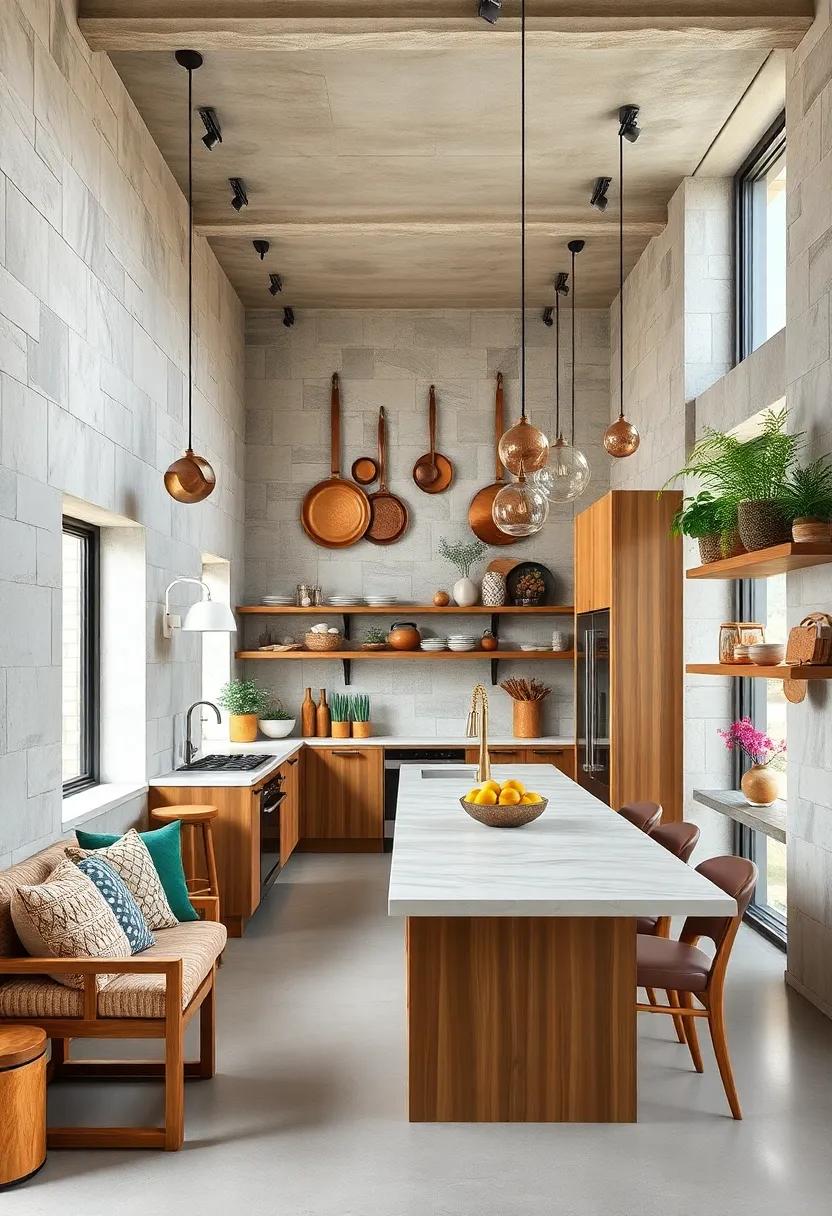 Showcase Your Culinary⁤ Skills:⁢ design an open kitchen⁢ with​ attractive cooking displays,‍ such⁤ as hanging pots and pans, to create an inviting atmosphere