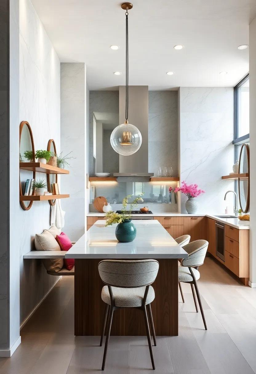 Use Mirrors Strategically: Install ⁢a mirrored backsplash ⁣or‍ wall to ​reflect light and⁣ create‌ the illusion‍ of a larger space