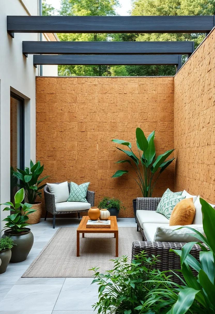 Cork ⁤Fencing: ⁣Use recycled cork⁢ for a unique, soft-touch fence that provides sound insulation and⁣ adds an organic feel to your ⁤garden