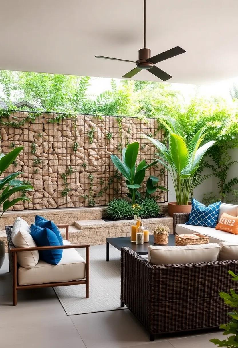 Gabion Walls: Use stone-filled wire mesh cages ⁣for a modern twist on fencing‍ that offers⁤ both privacy and an artistic ​touch