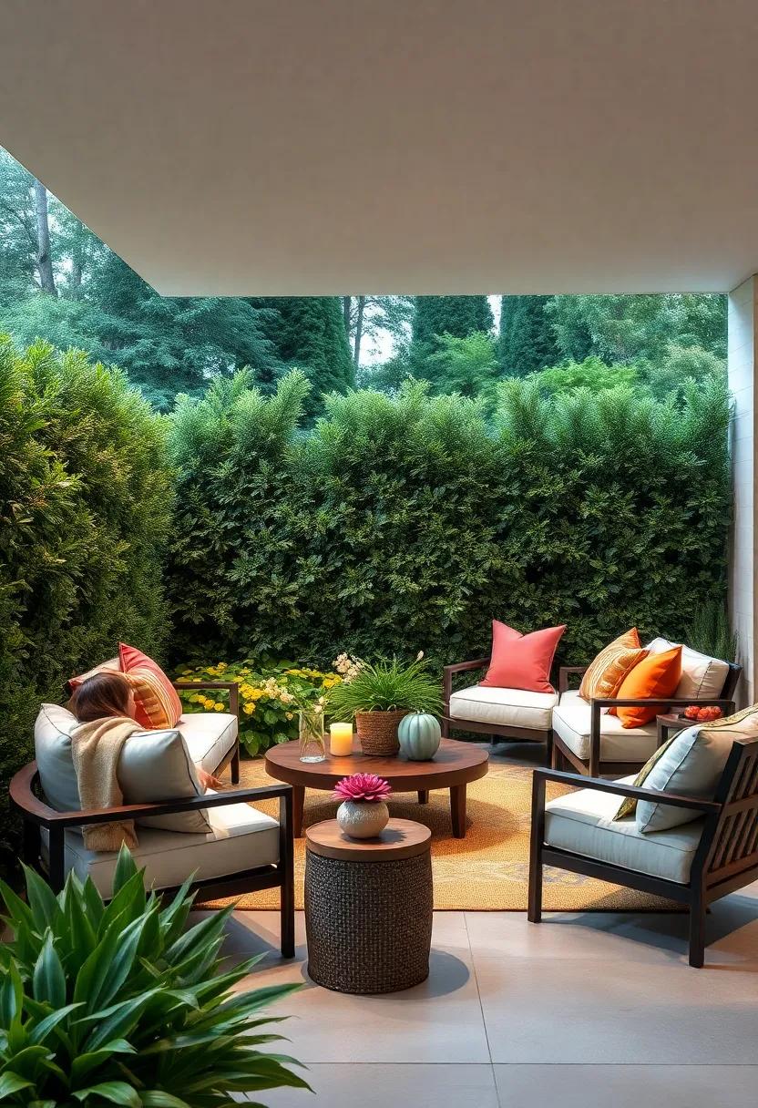 Hedge Row: Plant a ‌dense row of evergreens or⁤ flowering shrubs for a natural⁢ and lush barrier that evolves​ with the seasons