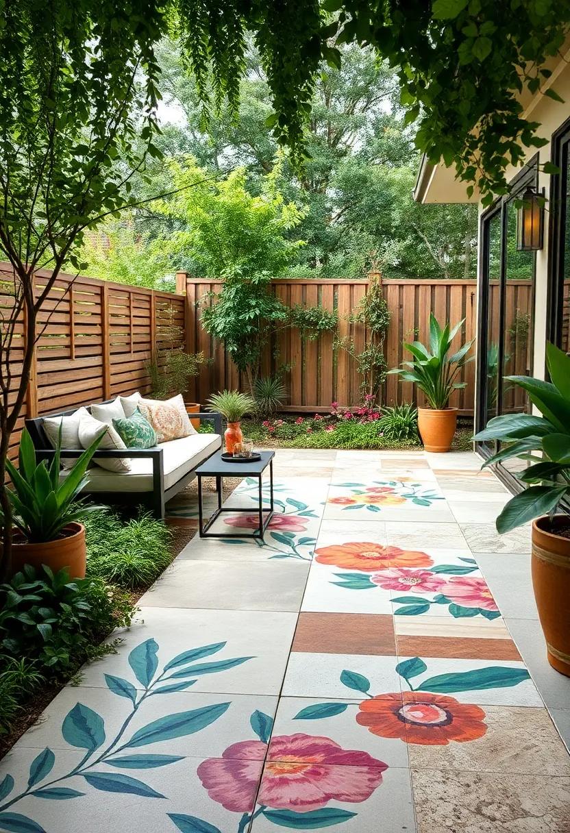 Artistic Expression: Enjoy a ⁢hand-painted tile pathway that⁢ showcases your personality, leading to a vibrant garden ⁤with⁢ a⁢ matching fence design