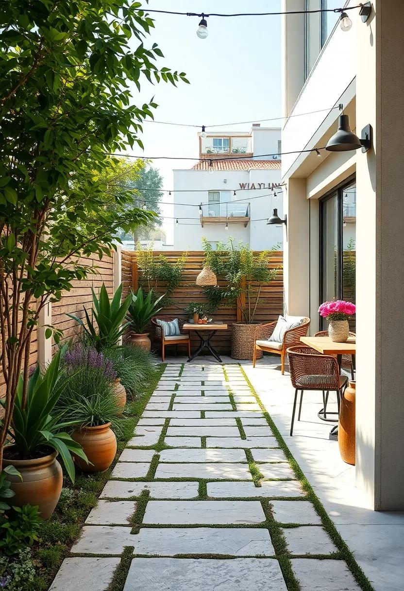 Eco-Friendly Finish: ‍Consider a pathway made of recycled materials that not only ⁢supports sustainability but also creates a unique European⁤ café vibe