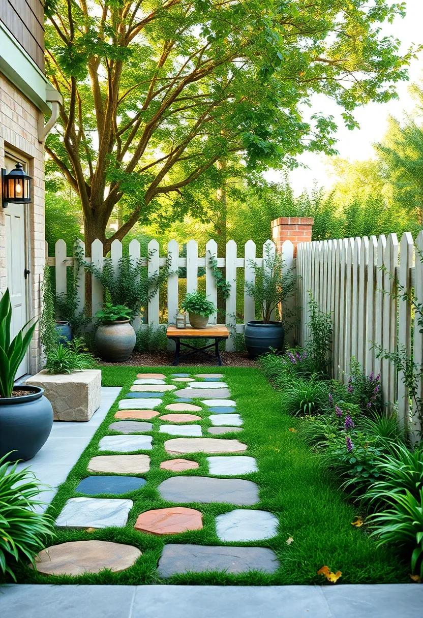 Playful Patterns: Brighten ⁢your ‌garden with a ​whimsical​ pathway⁣ of ⁣colored‌ stones,‌ strategically matched ⁣with ‍a ⁣playful picket fence design
