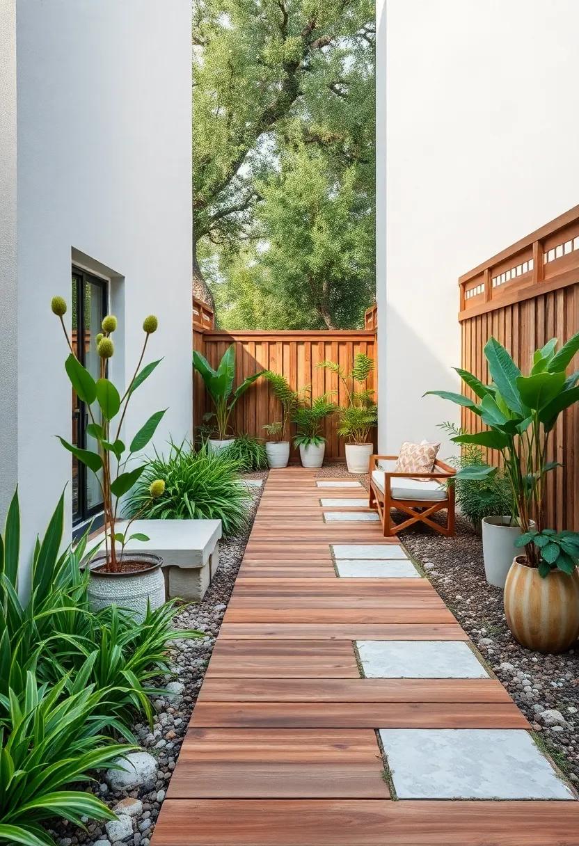 Wooden ⁤Wonder: Explore ​a rustic wooden ⁢boardwalk that not ⁤only connects different sections of your garden but also ​adds warmth and charm