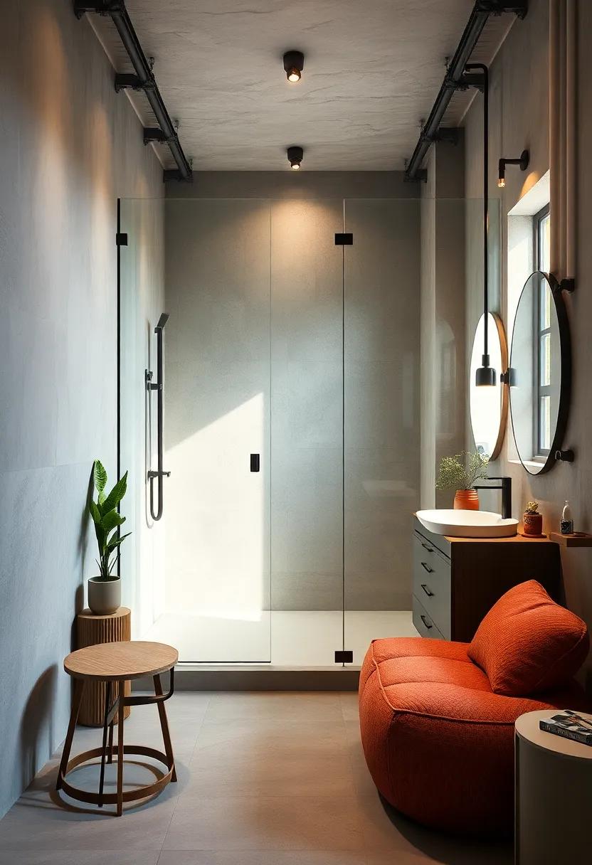 Industrial Chic: Explore the beauty of exposed piping ‍and minimalist glass partitions⁣ that reflect a ⁤modern‌ industrial aesthetic