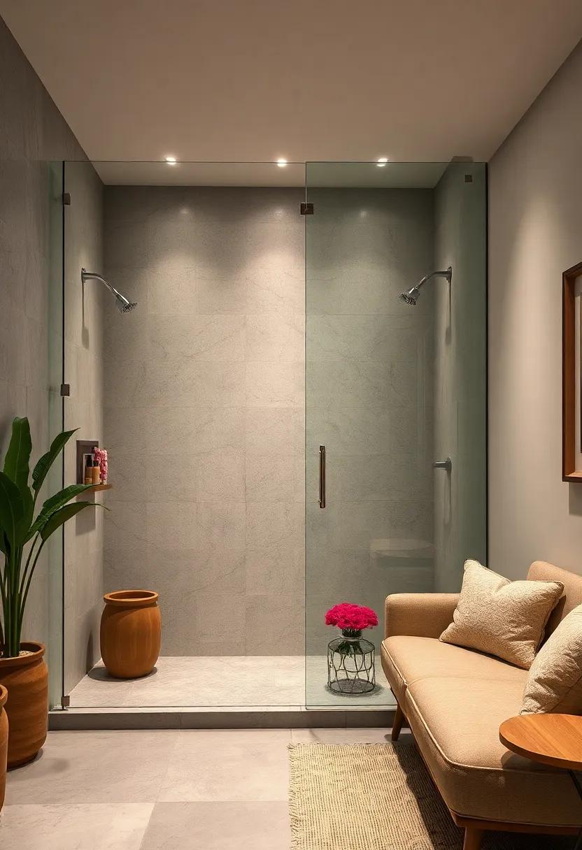 Statement Lighting: See ‌how‌ strategic lighting in and around your glass ‌shower can enhance ‌the space ⁣while creating a soothing⁢ atmosphere
