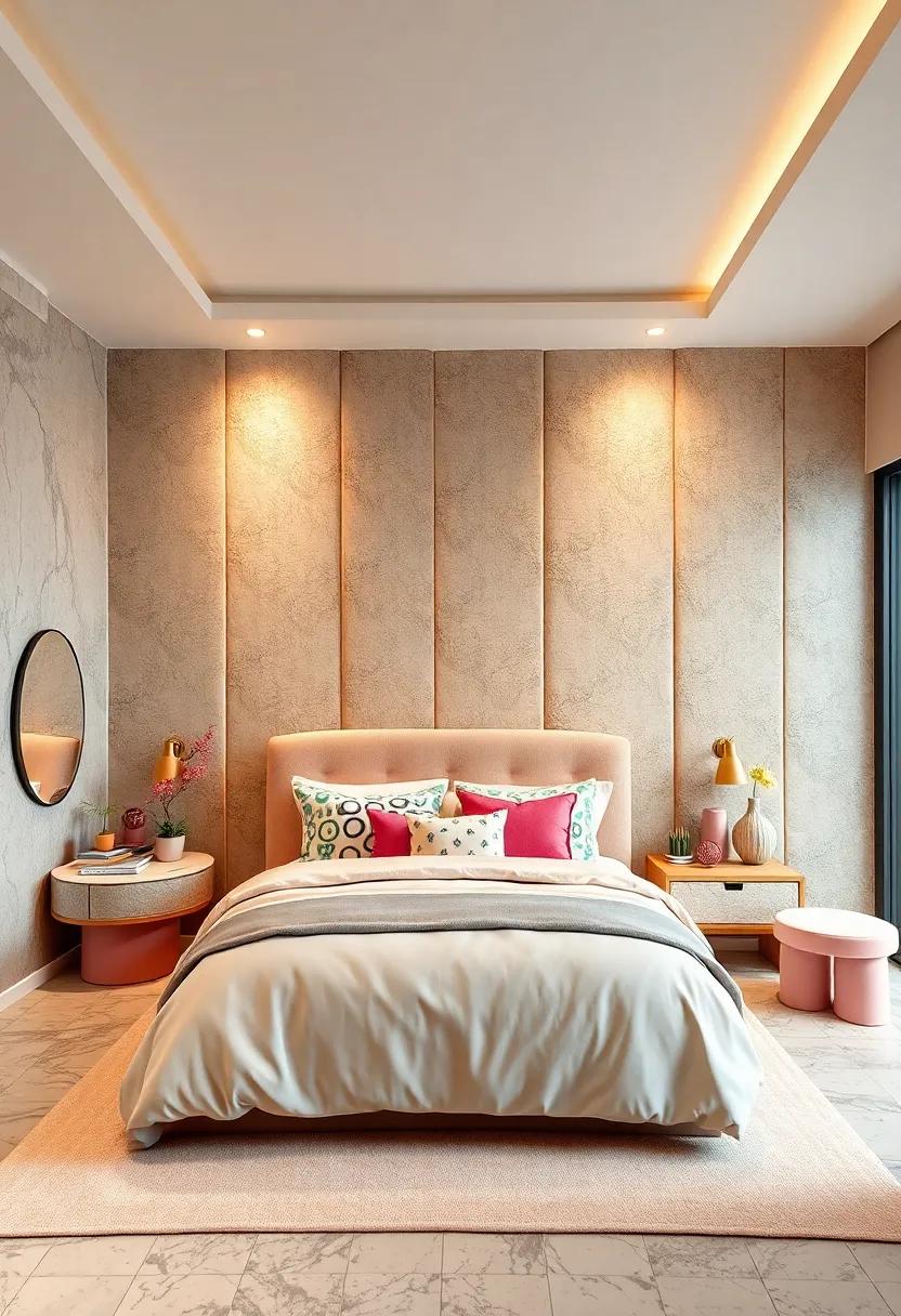 Whimsical Wonderland: Featuring ⁢playful patterns and pastels,‌ this children's high-end bedroom demonstrates that upholstered walls can create dreamy⁣ spaces for little ones