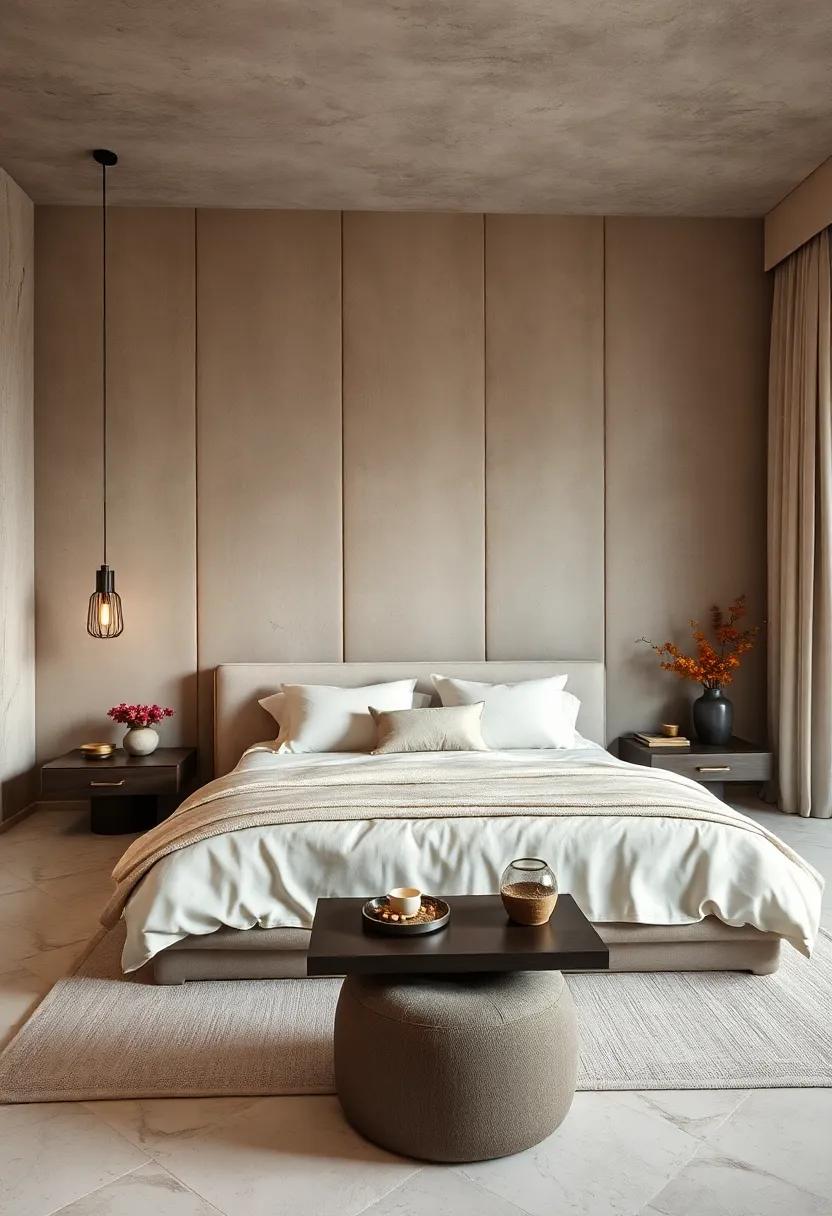 The Zen Den:⁣ With walls⁤ upholstered in soft, natural fibers, this bedroom radiates calmness and tranquility, perfect for meditation and restful sleep